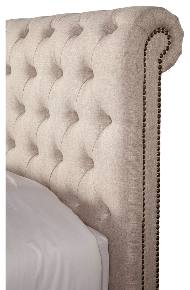 Parker Living Sleep Cameron Bed, Downy Natural, Queen