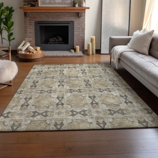 Premium Machine Washable Mayfield AMF564 Beige 2'6" x 3'10" Rug