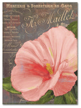 Color Bakery 'Peach Hibiscus' Canvas Art, 14"x19"