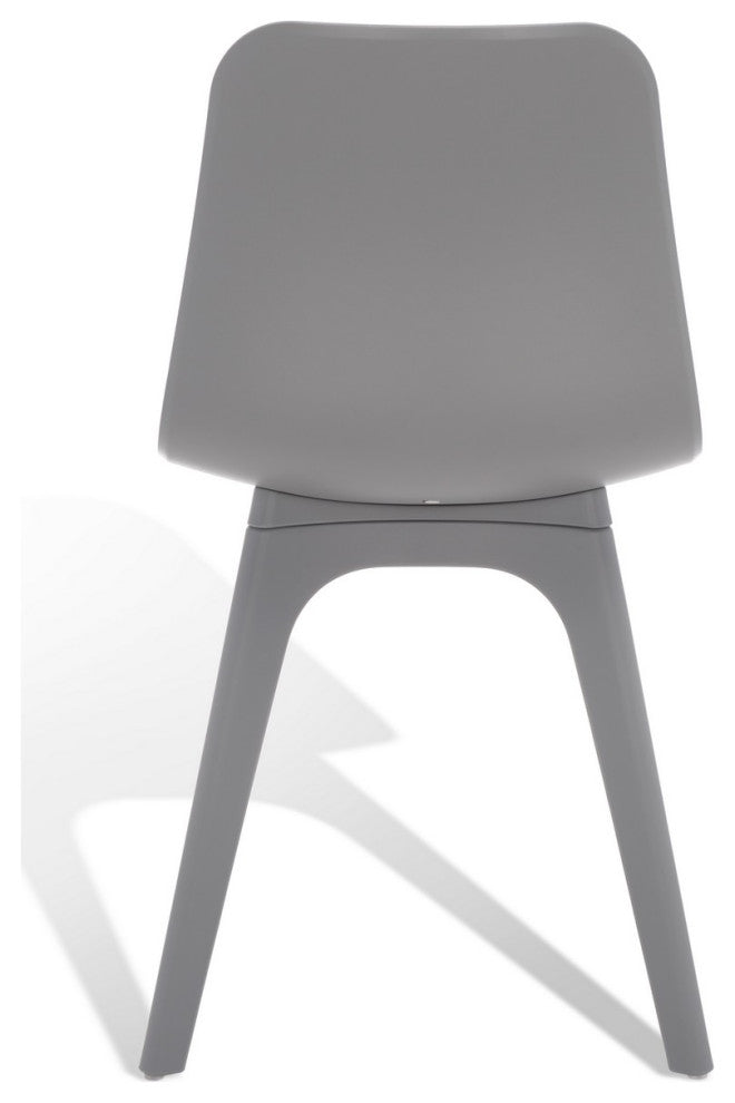 Safavieh Couture Damiano Molded Plastic Dining Chair, Grey
