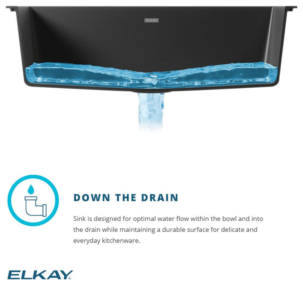 Quartz Classic 25" Undermount Sink Kit With Filtered Faucet, Greystone