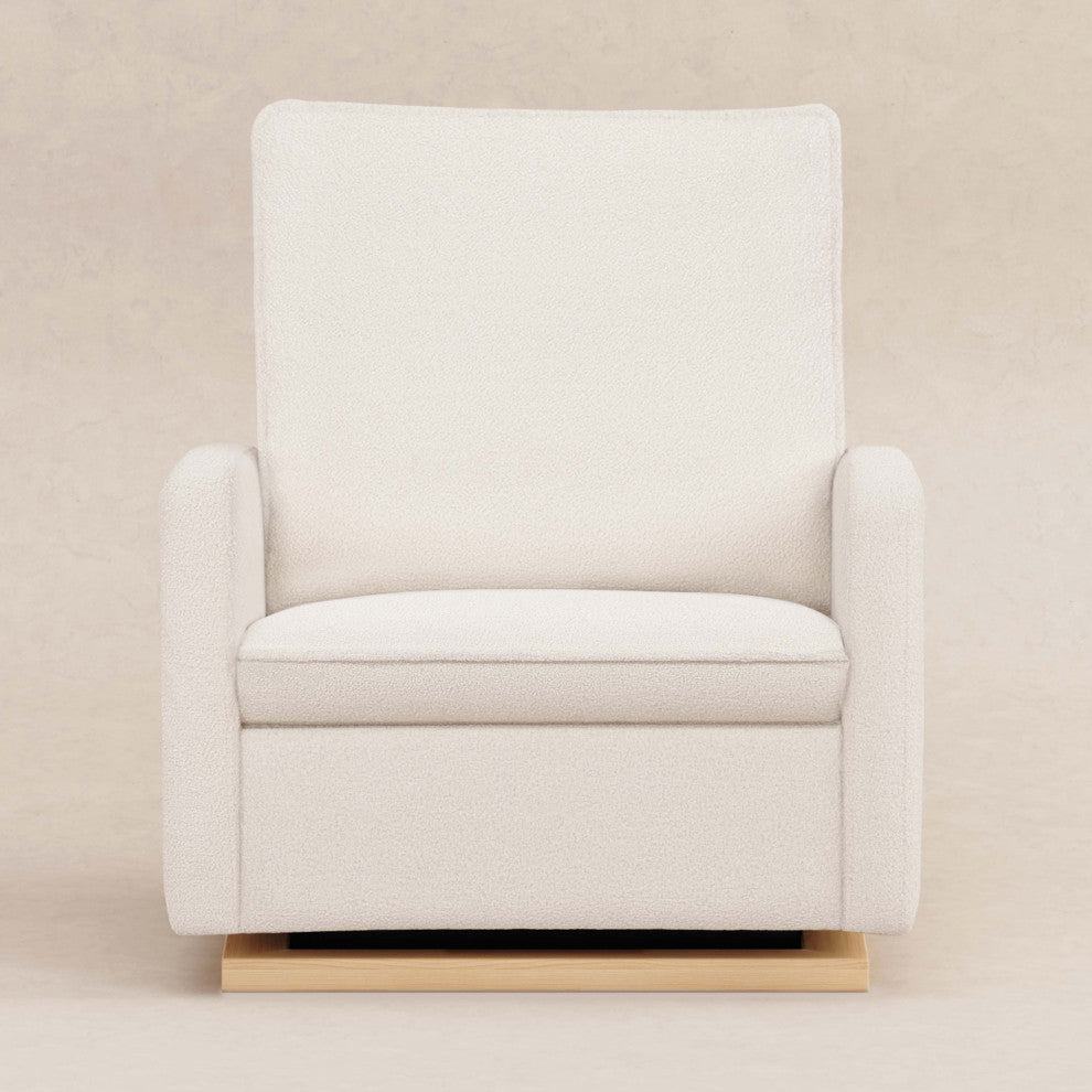 Cali Pillowback Chair and a Half Glider, Water Repellent and Stain Resistant, Chantilly Fleece