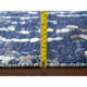 Millennium Blue Modern Mosaic Design Wool and Silk Hand Knotted Rug 4'x5'11"