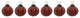 Scalloped Mercury Glass Ball Ornament, Set of 6