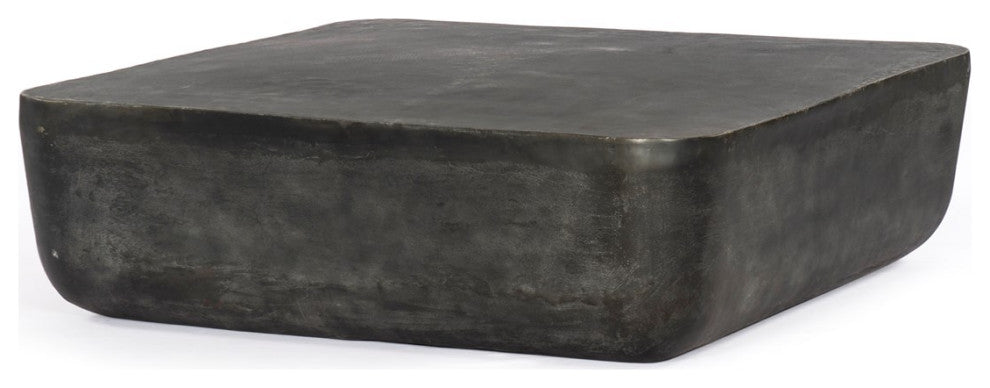 Basil Square Coffee Table-48"-Aged Grey