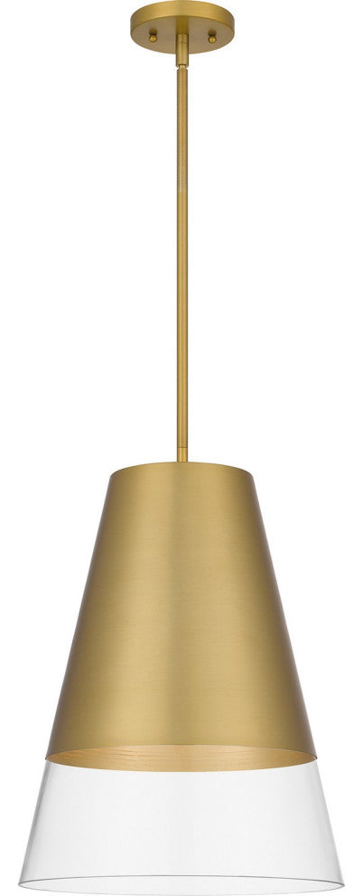 Peregrine 1-Light Pendant, Brushed Gold