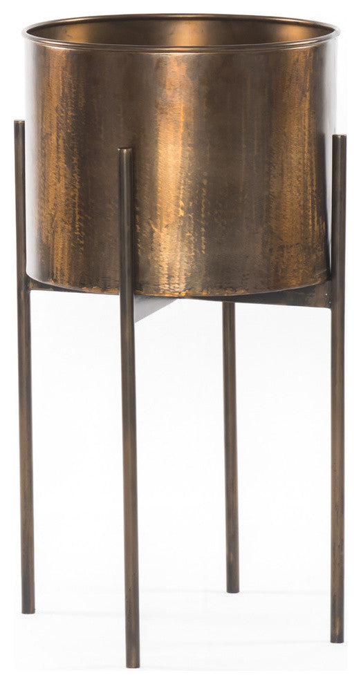 Jed Planter-Weathered Brass