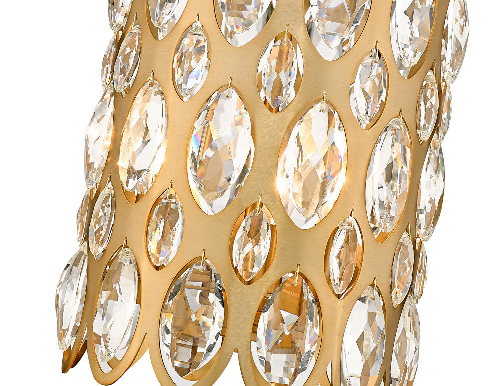 Zlite 822P9-HB 3-Light Pendant, Heirloom Brass