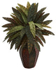 Nearly Natural 22" Peacock Artificial Plant In Decorative Planter