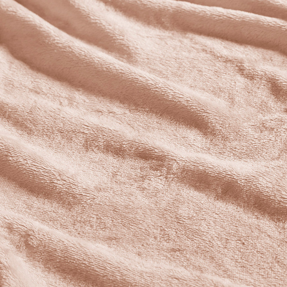 Madison Park Microlight Blanket, Blush