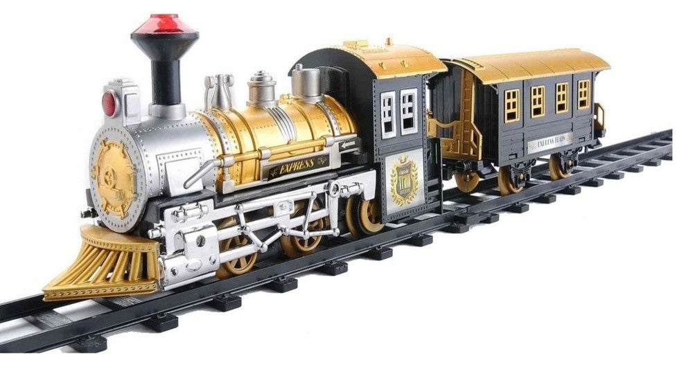 8-Fast Forward Battery Operated Animated Train Set With Sound