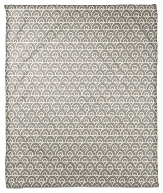 Scallop Gray 50x60 Throw Blanket