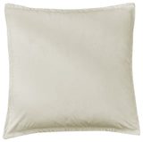 Flanged Velvet Euro Sham Cream