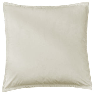 Flanged Velvet Euro Sham Cream