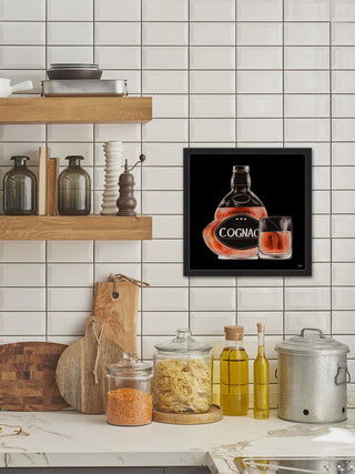 "Cognac Me II" Framed Painting Print, 32"x32"