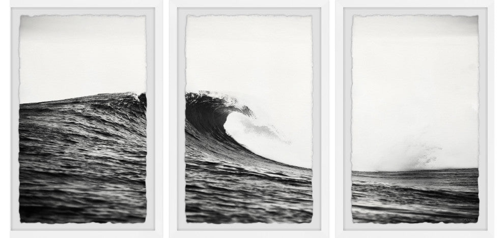 Summer Waves Triptych, Set of 3, 8x12 Panels