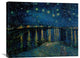 "Starlight Over the Rhone" Stretched Canvas Giclee by Vincent Van Gogh, 30"x24"