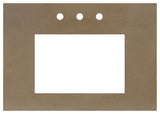 30" Native Stone Vanity Top in Earth- Rectangle with 8" Widespread Cutout