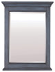 Framed Wall Mounted Bathroom Mirror, Blue Grey;, 24" X 32";