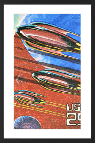"Rockets in Space" Framed Art Print
