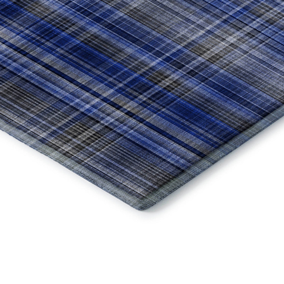 Premium Machine Washable Mayfield AMF541 Navy 8' x 10' Rug