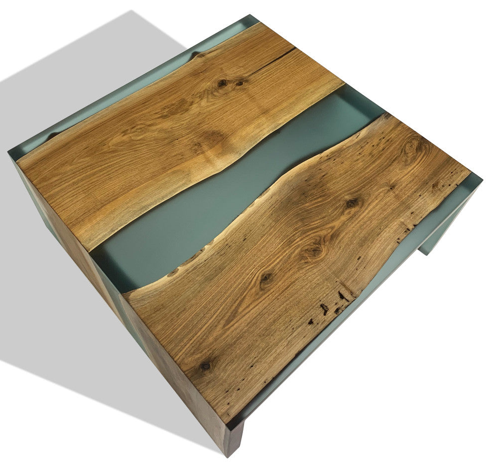 Frosted Waterfall Coffee Table, 47.2"