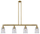 Innovations Lighting 214-Bb-G184-Led 4 Light Dimmable Led Island Light
