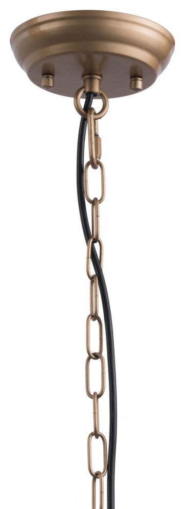 Pendant Ceiling Light Fixture, Steel Metal, Gold, Kitchen Lounge Cafe Bistro