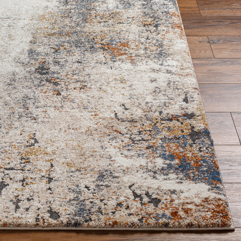 Surya Tuscany TUS-2339 Machine Woven Area Rug, Ivory, 4'3" x 5'7"