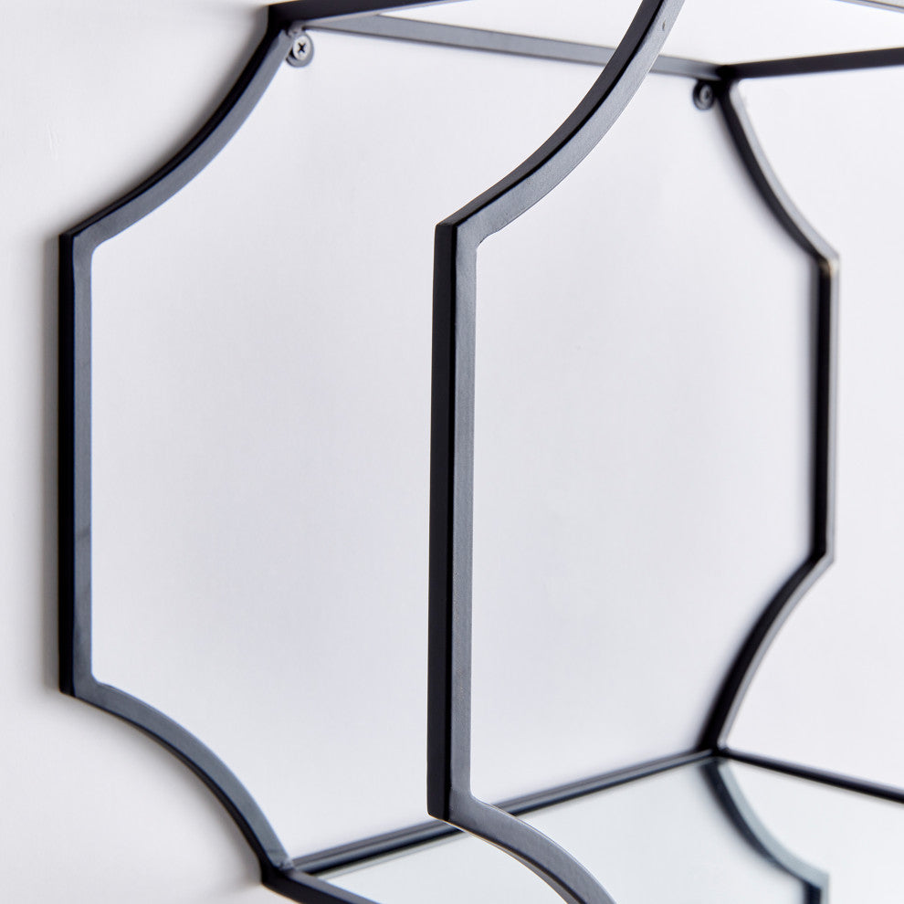 Hudson Mirrored Wall Shelves
