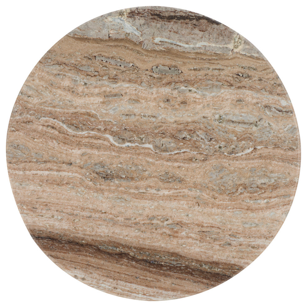 Safavieh Couture Roxiella Marble Coffee Table, Brown / Natural