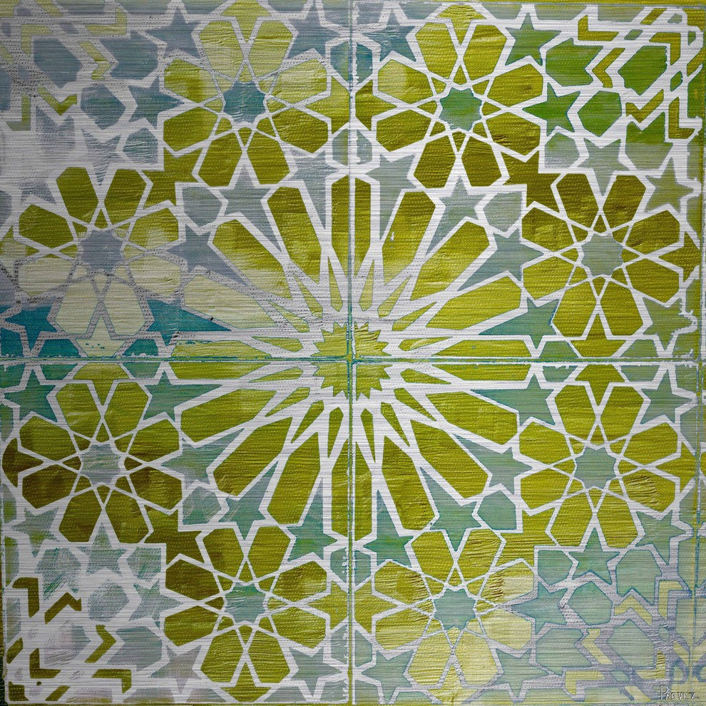 "Boucles" Print on Brushed Aluminum, 24"x24"