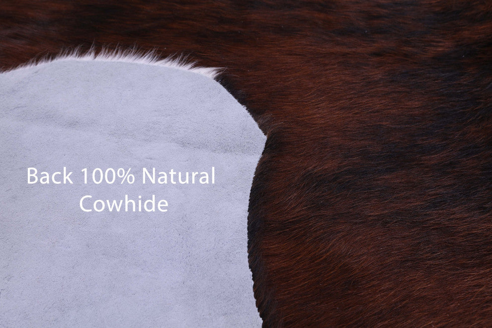 6' 11" X 5' 6" Natural Cowhide Rug C1592