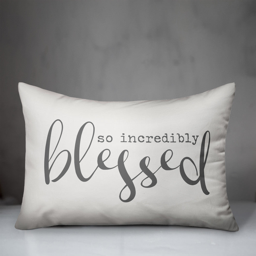 So Incredibly Blessed Outdoor Lumbar Pillow