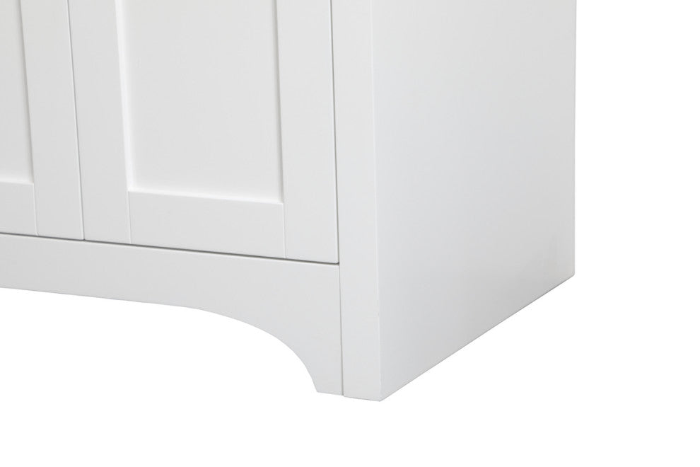 24" Single Bathroom Vanity, White