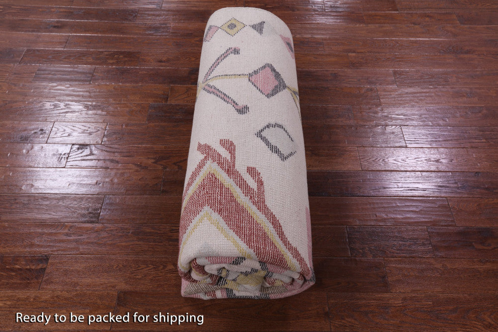 8' 2" X 9' 10" Handmade Moroccan Wool Rug Q9274
