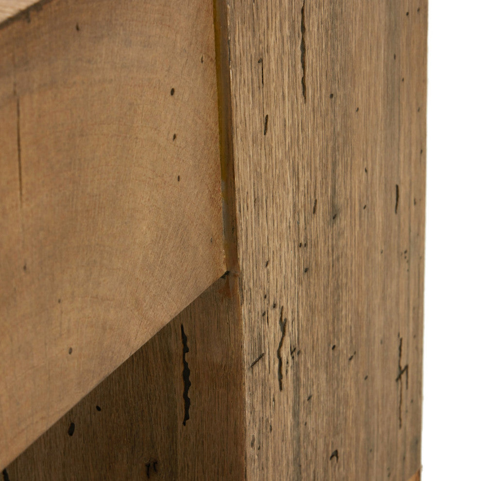 Abaso Rectangular Coffee Table Rustic Wormwood Oak