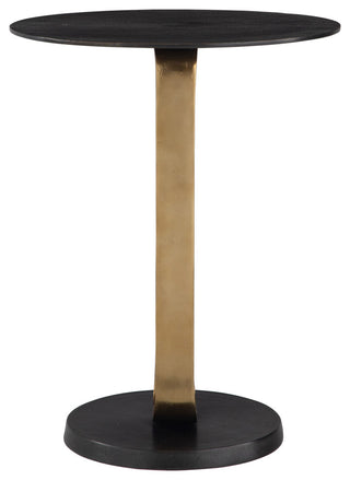 Uttermost Aperture Brass Accent Table