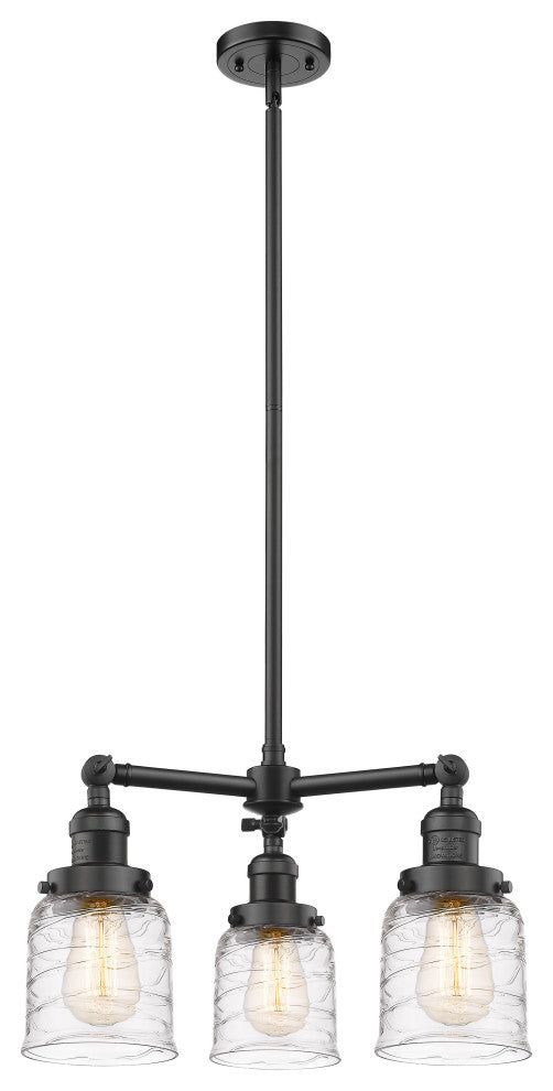 INNOVATIONS 207-OB-G513 3-Light Chandelier Oil Rubbed Bronze