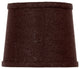 Chocolate Linen 6" Drum Style Clip-on Chandelier Lampshades, Set of 6