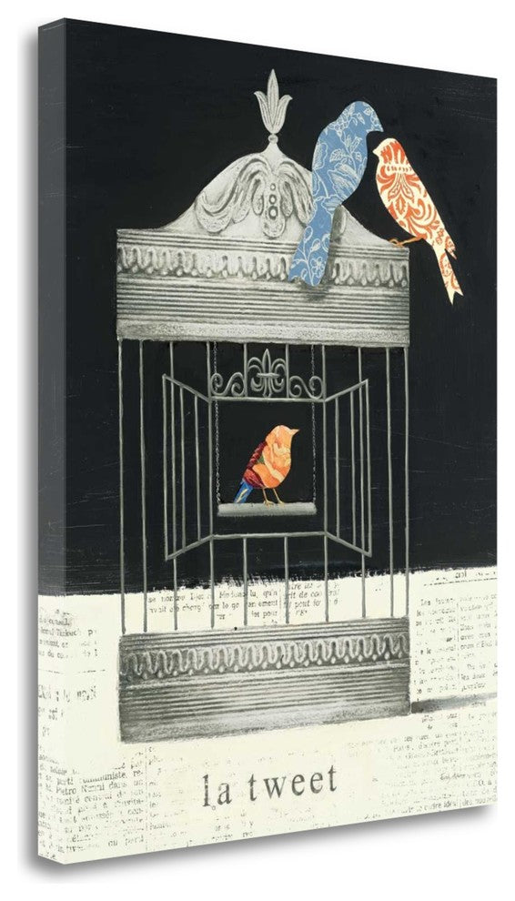 "La Tweet" By Emily Adams, Giclee Print on Gallery Wrap Canvas, Ready to Hang