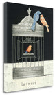 "La Tweet" By Emily Adams, Giclee Print on Gallery Wrap Canvas, Ready to Hang