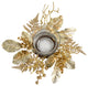 10" Golden Artificial Christmas Candelabrum
