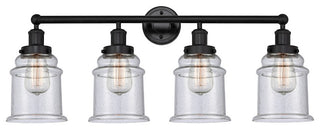 Innovations 616-4W-BK-G184 Canton 4 Light Bath Vanity Light, Matte Black