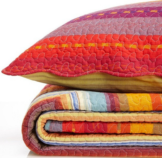 Sedona Cotton Quilt Set, Photo, Full/ Queen