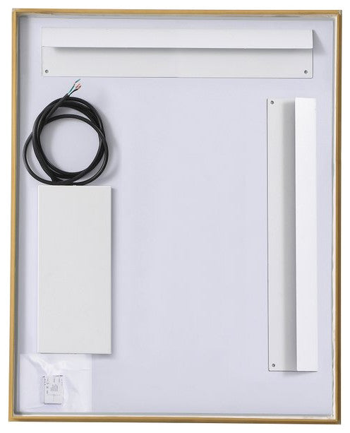 Modern Brass Led Mirror