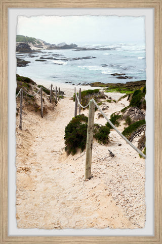 "Coastal Bay" Framed Painting Print, 24x36