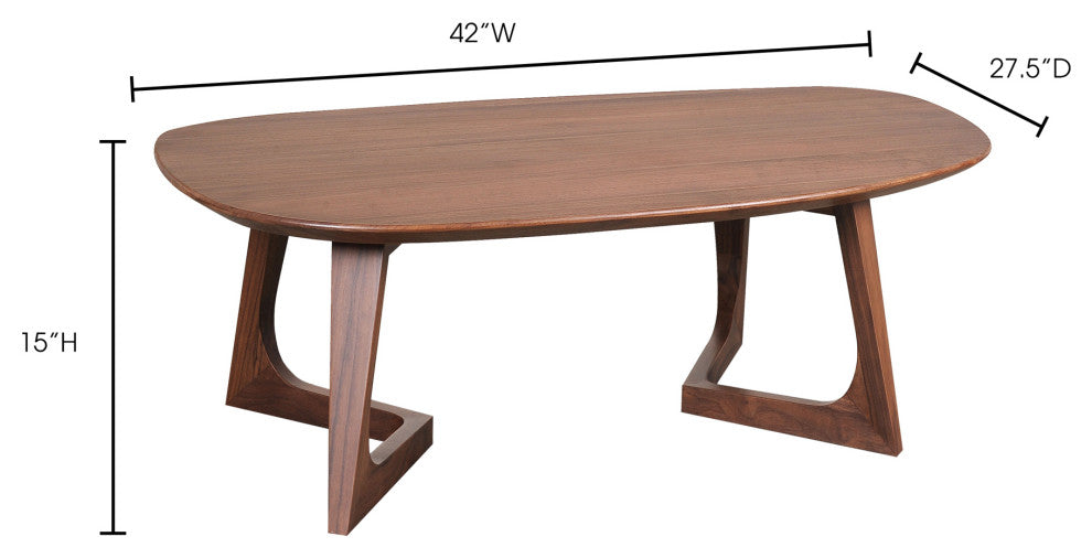 Godenza Coffee Small Table, Walnut