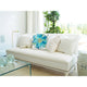 Visions II Daisy Pillow, Aqua, 20"x20"