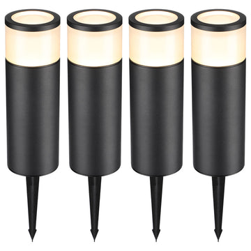 4 Pack 5W LED Landscape Light Low Voltage Waterproof for Pathway Patio Yard